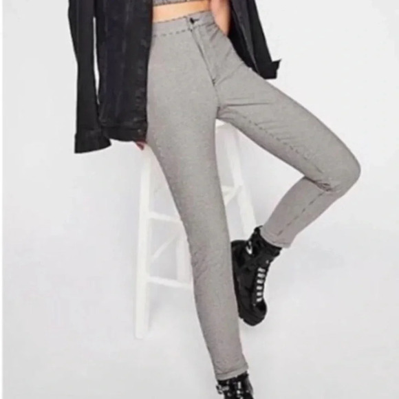 Free People Denim - We The Free | Houndstooth High Rise Skinny Jeans